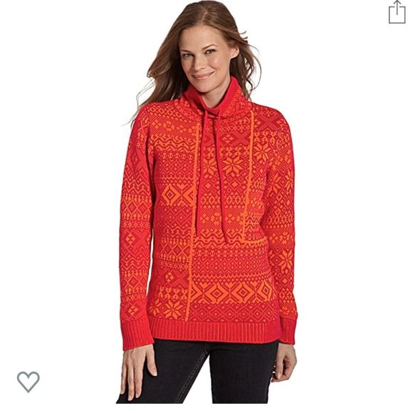 Woolrich Sweaters - Woolrich Stokes Mountain Cowl Old Red Sweater, M